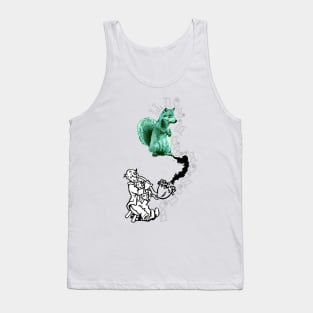 MAGIC PIPE - Man Created Wolf Squirrel Smoke Tank Top